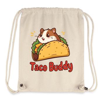Taco Buddy – Cartoon Hamster Design - Stanley/Stella recycelter Gym Bag - Naturweiß - Vorne