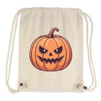 Citrouille Furieuse Halloween - Sac à cordon recyclé Stanley/Stella - blanc naturel - Devant