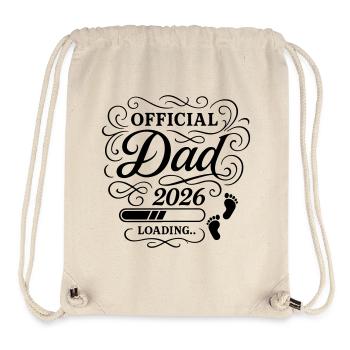 Dad 2026 Papa Loading Vaterschaft - Stanley/Stella recycelter Gym Bag - Naturweiß - Vorne