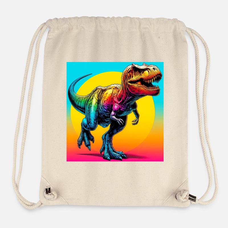 dinosaur - Stanley/Stella Recycled Gym Bag - natural