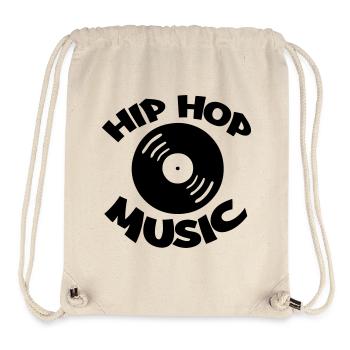 Hip Hop Music - Stanley/Stella Recycled Gym Bag - natural - Front