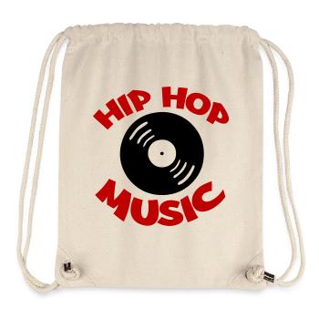 Hip Hop Music Logo - Stanley/Stella Recycled Gym Bag - natural - Front