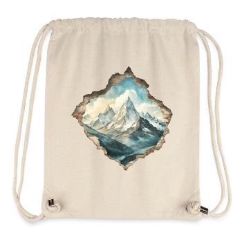 Berge - Stanley/Stella recycelter Gym Bag - Naturweiß - Vorne