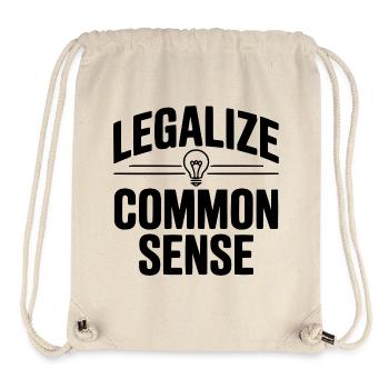 Legalize Common Sense - Stanley/Stella Recycled Gym Bag - natural - Front