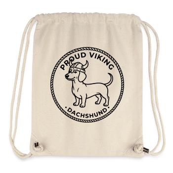 dackel wikinger stolz - Stanley/Stella recycelter Gym Bag - Naturweiß - Vorne
