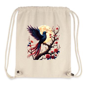 Lunar Blue Phoenix in Blühe - Stanley/Stella recycelter Gym Bag - Naturweiß - Vorne