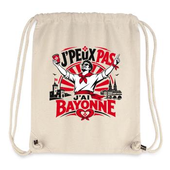 J'Peux Pas J'Ai Bayonne Fêtes Basques - Sac à cordon recyclé Stanley/Stella - blanc naturel - Devant