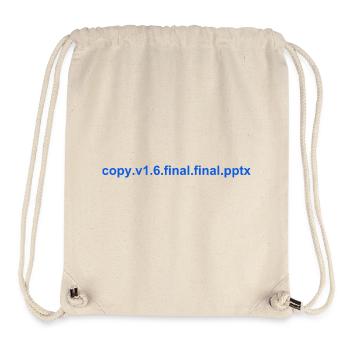 The final PowerPoint - Stanley/Stella recycelter Gym Bag - Naturweiß - Vorne
