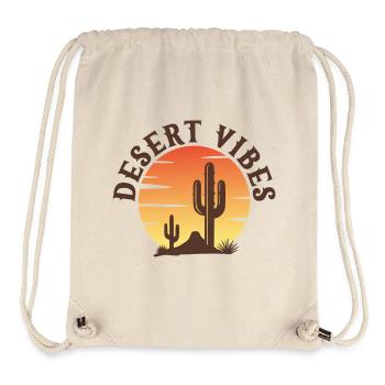 Wüsten-Vibes - Stanley/Stella recycelter Gym Bag - Naturweiß - Vorne