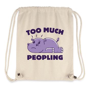 Too Much Peopling - Stanley/Stella Recycled Gym Bag - natural - Front