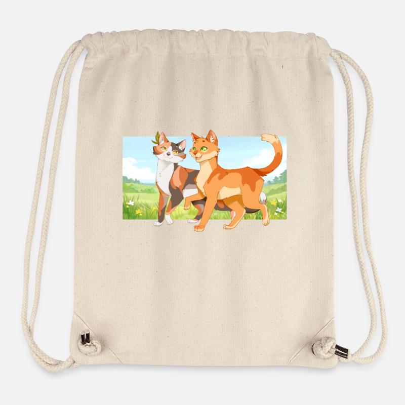 Spottedleaf Tüpfelblatt Firestar Feuerstern Katzen - Stanley/Stella recycelter Gym Bag - Naturweiß