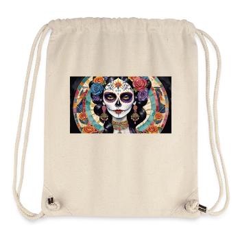 LA CATRINA DELUXE - Sac à cordon recyclé Stanley/Stella - blanc naturel - Devant