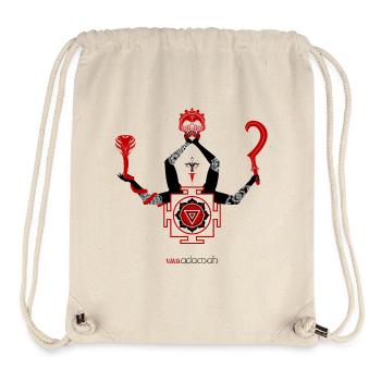Noir déesse Kali - Sac à cordon recyclé Stanley/Stella - blanc naturel - Devant