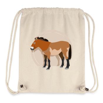 przewalski horse 01 - Stanley/Stella recycelter Gym Bag - Naturweiß - Vorne