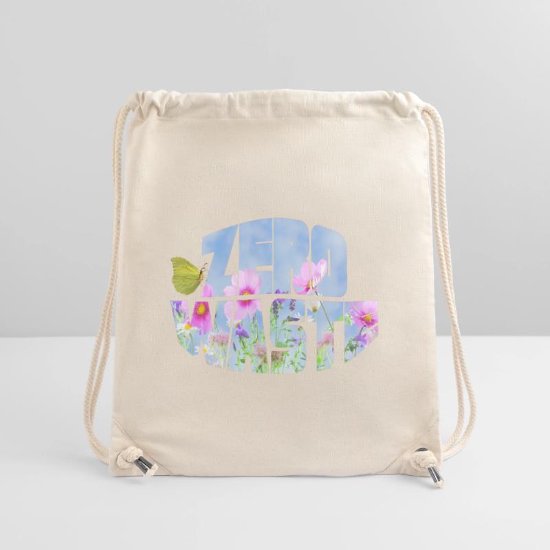 zero waste blumenwiese mit schmetterling Stanley/Stella recycelter Gym Bag