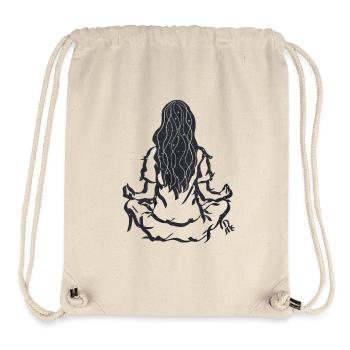finding mindfulness | meditation - Stanley/Stella Recycled Gym Bag - natural - Front