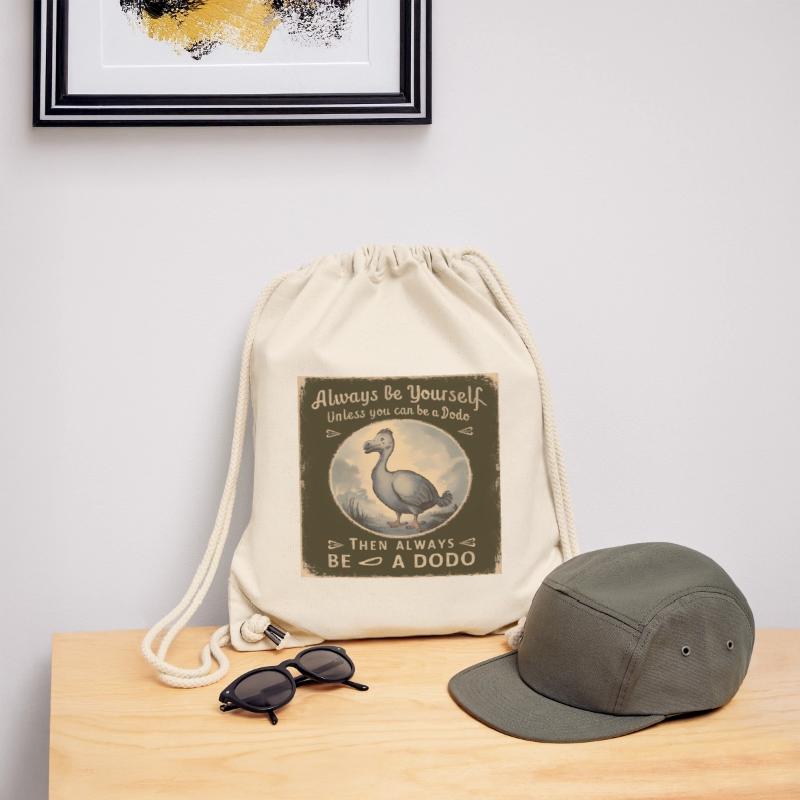 Sei Du selbst oder sei ein Dodo Vintage Design Stanley/Stella recycelter Gym Bag