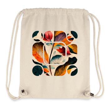 Herbstliche florale Abstraktion: Flüchtige Schönheit - Stanley/Stella recycelter Gym Bag - Naturweiß - Vorne