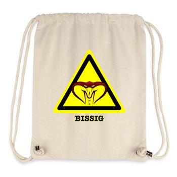 Beware of biting! - Stanley/Stella Recycled Gym Bag - natural - Front