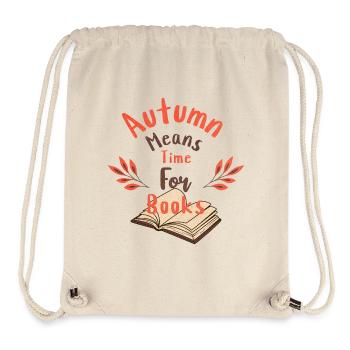 Reading books Autumn - Stanley/Stella Recycled Gym Bag - natural - Front