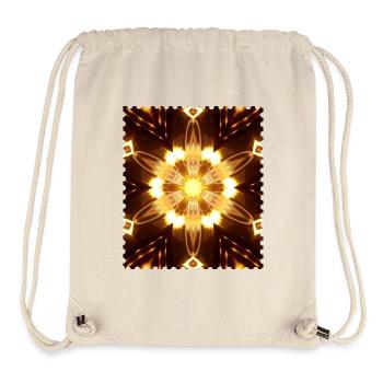 Feuriges Mandala-Lichtspiel - Stanley/Stella recycelter Gym Bag - Naturweiß - Vorne