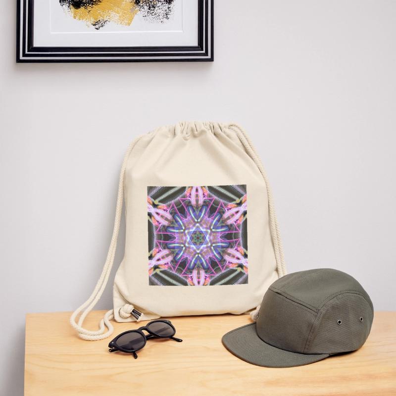 Psychedelic Neon Mandala Pattern Stanley/Stella Recycled Gym Bag