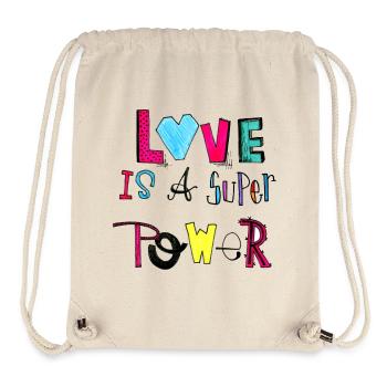 Love - Stanley/Stella recycelter Gym Bag - Naturweiß - Vorne