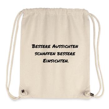 Dicton motivant - Sac à cordon recyclé Stanley/Stella - blanc naturel - Devant