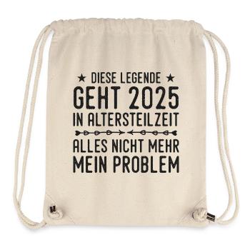 Partial retirement 2025 Approaching retirement - Stanley/Stella Recycled Gym Bag - natural - Front