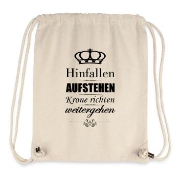 hinfallen krone richten - Stanley/Stella recycelter Gym Bag - Naturweiß - Vorne