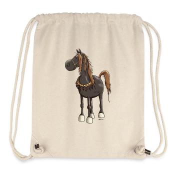 Cheval Arabe Mignon - Chevaux - Sac à cordon recyclé Stanley/Stella - blanc naturel - Devant
