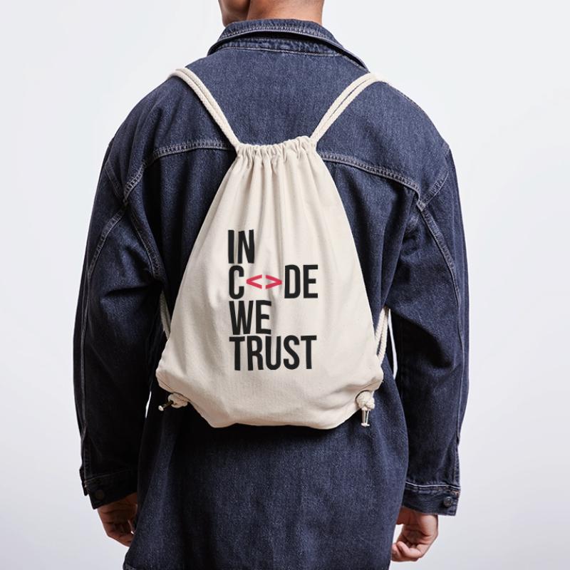 in code we trust ! Stanley/Stella Recycled Gym Bag
