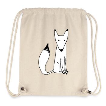 White Fox Isatis - Stanley/Stella Recycled Gym Bag - natural - Front