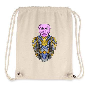 Knight Pig cool - Sac à cordon recyclé Stanley/Stella - blanc naturel - Devant