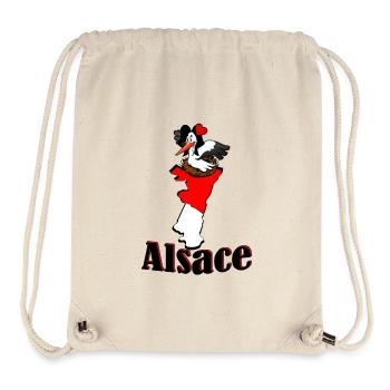 Stork region Alsace - Stanley/Stella Recycled Gym Bag - natural - Front