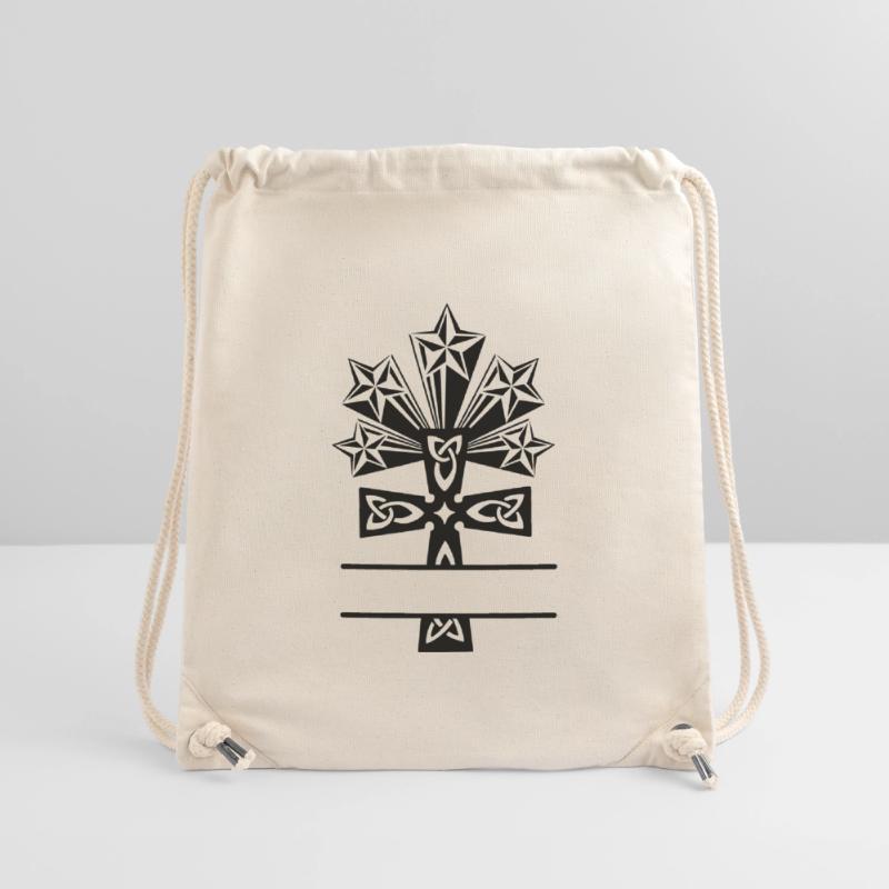 Celtic cross five star monogram Stanley/Stella Recycled Gym Bag