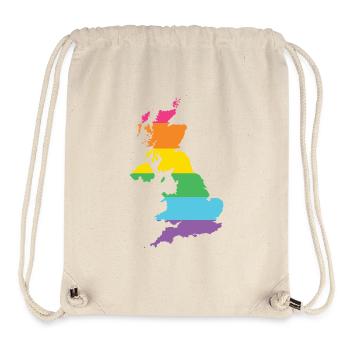 LGBTQ Great Britain - Stanley/Stella Recycled Gym Bag - natural - Front