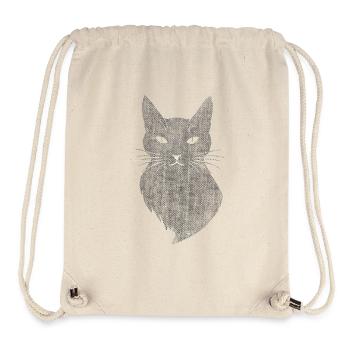 Cat retro art mystical - Stanley/Stella Recycled Gym Bag - natural - Front
