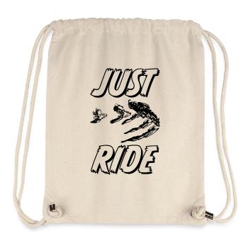JUST RIDE BMX Rennen - Stanley/Stella recycelter Gym Bag - Naturweiß - Vorne