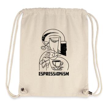Espressionism - Espresso - Kaffee trinken - Stanley/Stella recycelter Gym Bag - Naturweiß - Vorne