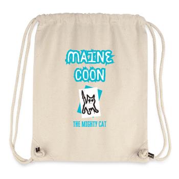 Maine Coon The mighty punk cat - Stanley/Stella Recycled Gym Bag - natural - Front