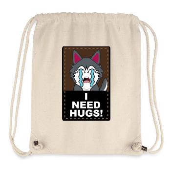 Need Hugs - Stanley/Stella Recycled Gym Bag - natural - Front