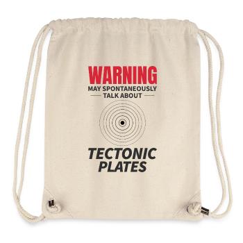 Tektonische Platten Geologie Geowissenschaften Warnung - Stanley/Stella recycelter Gym Bag - Naturweiß - Vorne