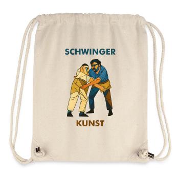 schwinger kunst - Stanley/Stella recycelter Gym Bag - Naturweiß - Vorne