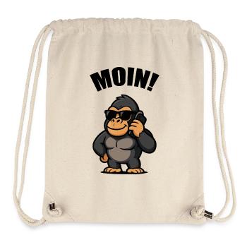 Téléphone portable Gorilla Moin - Sac à cordon recyclé Stanley/Stella - blanc naturel - Devant