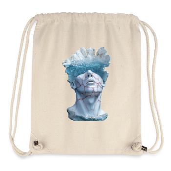 surreale Marmorstatuenbüste - Stanley/Stella recycelter Gym Bag - Naturweiß - Vorne