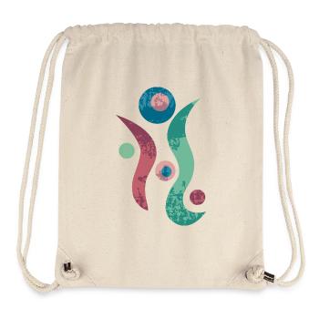 Yoga design_43 - Sac à cordon recyclé Stanley/Stella - blanc naturel - Devant