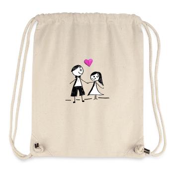 Love is ... - Stanley/Stella Recycled Gym Bag - natural - Front