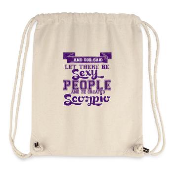 Sternzeichen Skorpion / Zodiac Scorpio - Stanley/Stella recycelter Gym Bag - Naturweiß - Vorne