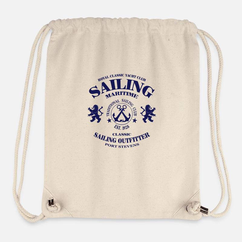 Maritime Sailing - Sac à cordon recyclé Stanley/Stella - blanc naturel